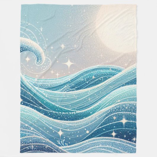 天の海夢 フリースブランケット (正面)