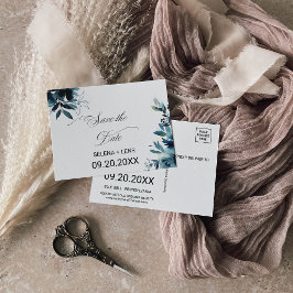 天の海軍青花のSave the Dateカード ポストカード