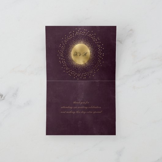 天の深夜 黒金星 謝礼カード サンキューカード (内部)