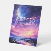 天の満月の星はペデスタルのサインを好む 台座サイン (正面)