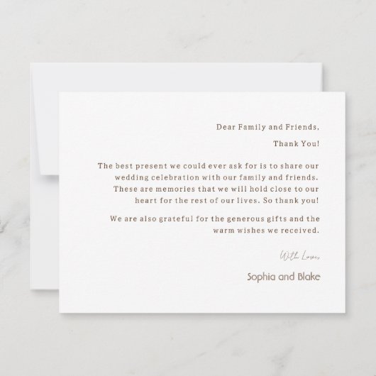 天の満月の星結婚のサンキューカード サンキューカード (裏面)