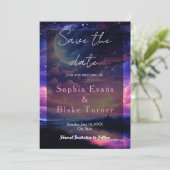 天の満月星のウェディングセーブ・ザ・デート 招待状 (スタンド正面)