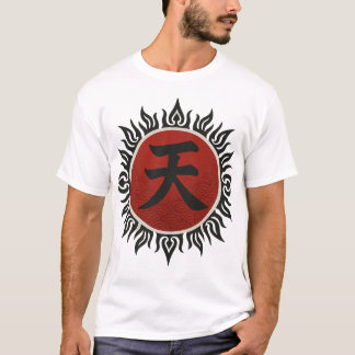 天の炎日本の- Kanji T-Shirt Tシャツ