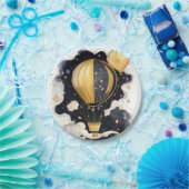 天の熱気球ベビーシャワー ペーパープレート (パーティー)