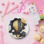 天の熱気球ベビーシャワー ペーパープレート (パーティー)