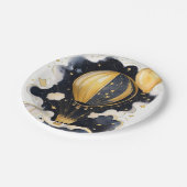 天の熱気球ベビーシャワー ペーパープレート (アングル)