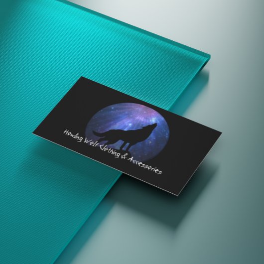 天の狼のシルエット 名刺