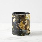 天の生き物の天使の悪魔ファンタジー マグカップ (中央)