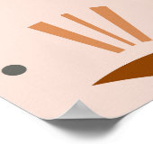 天の目、月、太陽のパターン。 ポスター (角)