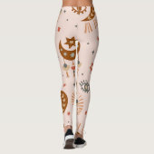 天の目、月、太陽のパターン。 レギンス (裏面)