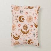 天の目、月、太陽の継ぎ目のない模様 アクセントクッション (裏面(縦))