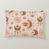 天の目、月、太陽の継ぎ目のない模様 アクセントクッション (裏面)