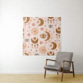 天の目、月、太陽の継ぎ目のない模様 タペストリー (インサイチュ)