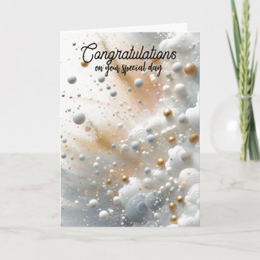 天の祝祭 お祝いカード カード (正面)