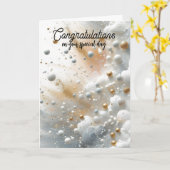 天の祝祭 お祝いカード カード (黄色い花)