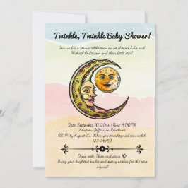 天の祝福: 我が家の小さな星を迎える 招待状