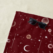 天の神秘的なシームレスパターン ビーチタオル (インサイチュ)