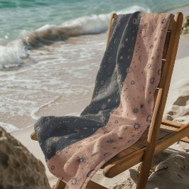 天の神秘的なシームレスパターン ビーチタオル