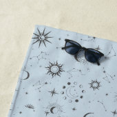 天の神秘的なシームレスパターン ビーチタオル (インサイチュ)