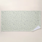 天の神秘的なシームレスパターン ビーチタオル (正面)