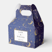 天の神秘的な星と月結婚の フェイバーボックス (正面サイド)