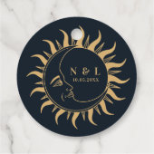 天の神秘的な要素の星印 フェイバータグ (裏面)