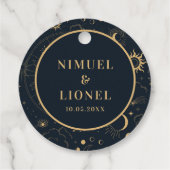 天の神秘的な要素の星印 フェイバータグ (裏面)