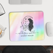 天の神秘 月の女神 レインボー ビジネス マウスパッド