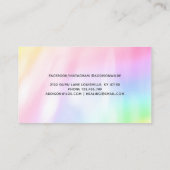 天の神秘 月の女神 レインボー 予約カード (裏面)