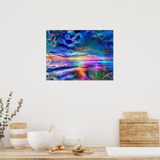 天の空疑問に思 – ポスター (キッチン)