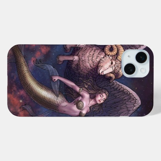 天の精霊と人魚 Case-Mate iPhoneケース (裏面 (横))