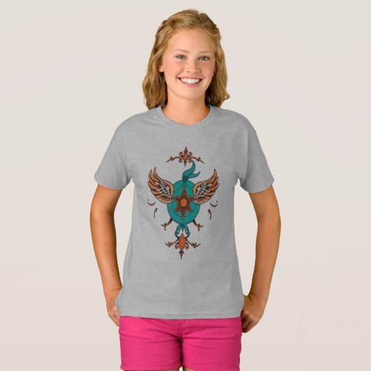 天の紋章 – 神性の翼 Tシャツ (正面フル)