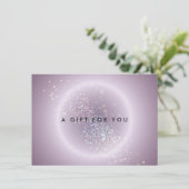 天の紙吹雪グローパープルギフト証明書 (スタンド正面)