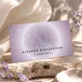 天の紙吹雪グローパープル 名刺