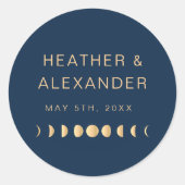天の結婚式 ラウンドシール (正面)