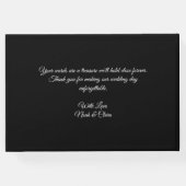 天の結婚 満月 & 星々 真夜中の青 ゲストブック (裏面)