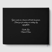 天の結婚 満月 & 星々 真夜中の青 ゲストブック (裏面)