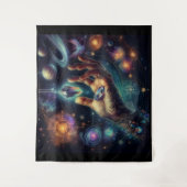 天の結晶の手のひら銀河系 タペストリー (正面)