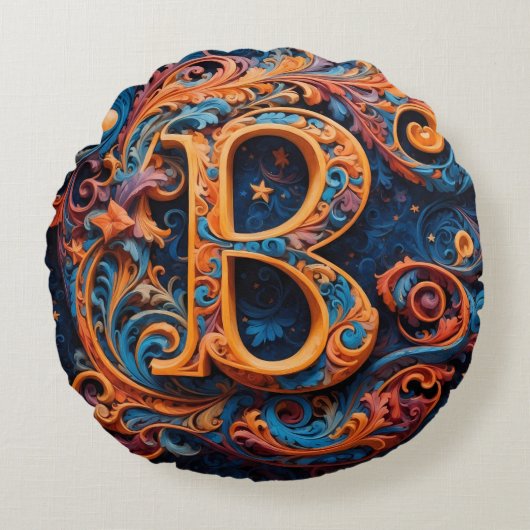 天の繁栄 ラウンドクッション (正面)