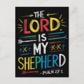 天の羊飼い:聖書の聖句 ポストカード (正面)
