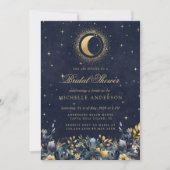 天の花ブルースターズムーンブライダルシャワー 招待状 (正面)