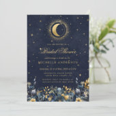 天の花ブルースターズムーンブライダルシャワー 招待状 (スタンド正面)