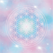 天の花 – 神聖な幾何学 シール (正面)
