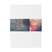 天の花 銀河 星の夜 青いウェディング 招待状ベリーバンド (裏面例)