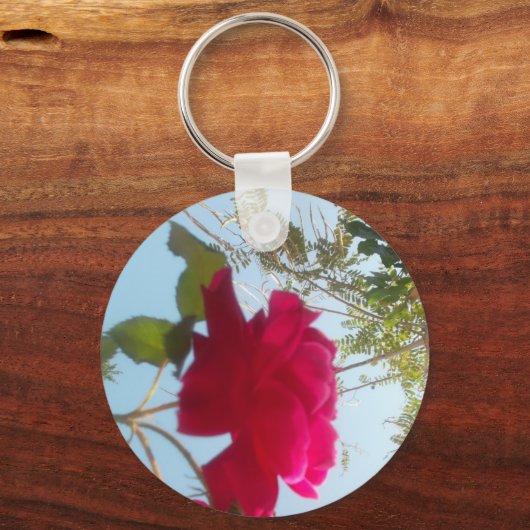 天の華:空に抗う一輪の薔薇 キーホルダー (正面)