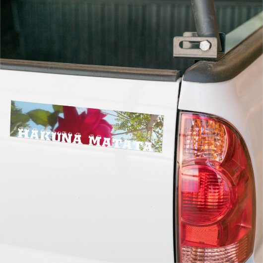 天の華:空に抗う一輪の薔薇 バンパーステッカー (トラック上)