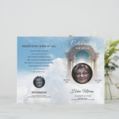 天の葬儀プログラムテンプレート (スタンド正面)