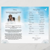 天の葬儀プログラムテンプレート (裏面)