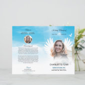 天の葬儀プログラムテンプレート (スタンド正面)