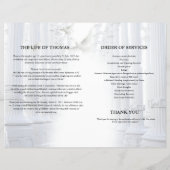 天の葬儀プログラムテンプレート (裏面)